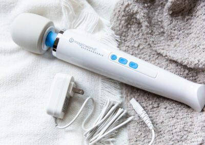 Unlike the Original, the Magic Wand Rechargeable features a removable cord for play on the go.