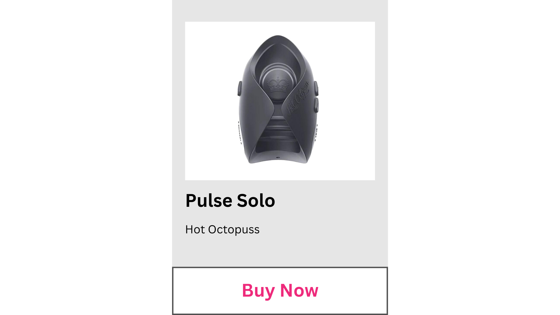 Purchase the best male vibrator, the Pulse Solo.