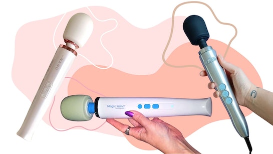 An image of three vibrators, including a Magic Wand, for a Bedbible review